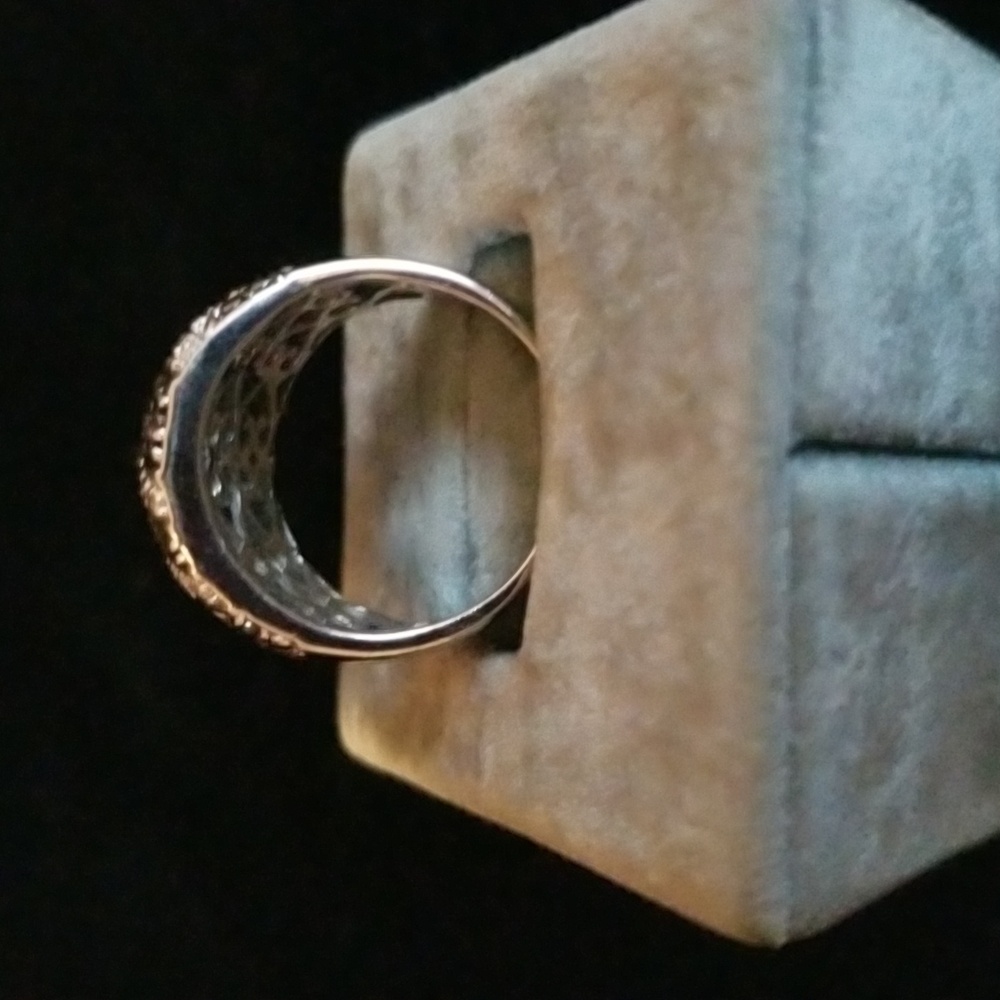 Silver ring with Diamonds - Picture 4 of 11